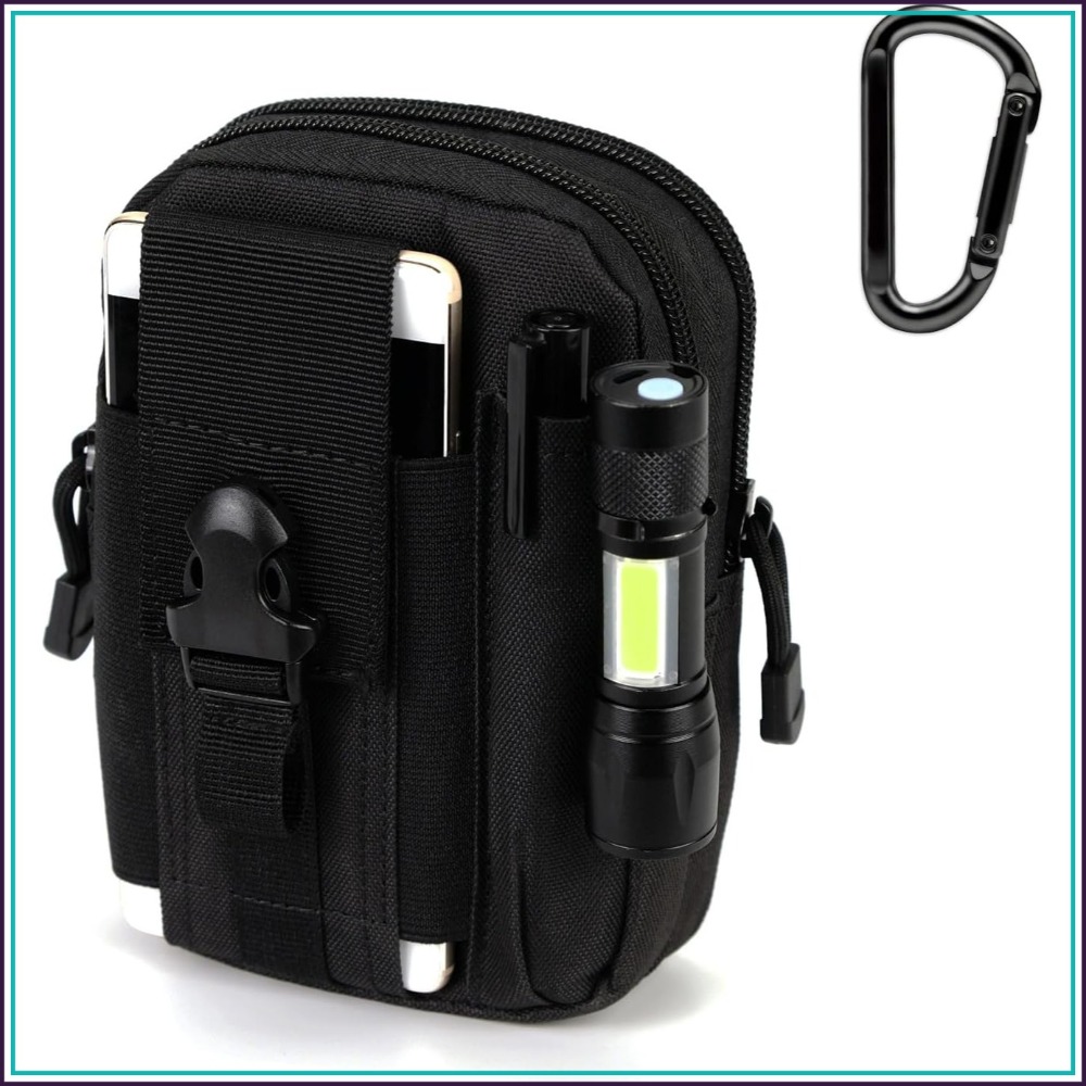 Edc Carry Clip - Tactical Waist Pouch MOLLE EDC Pouch