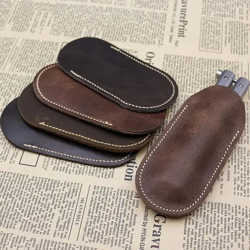 Edc Carry Clip - Leather small knife cover carrying knife