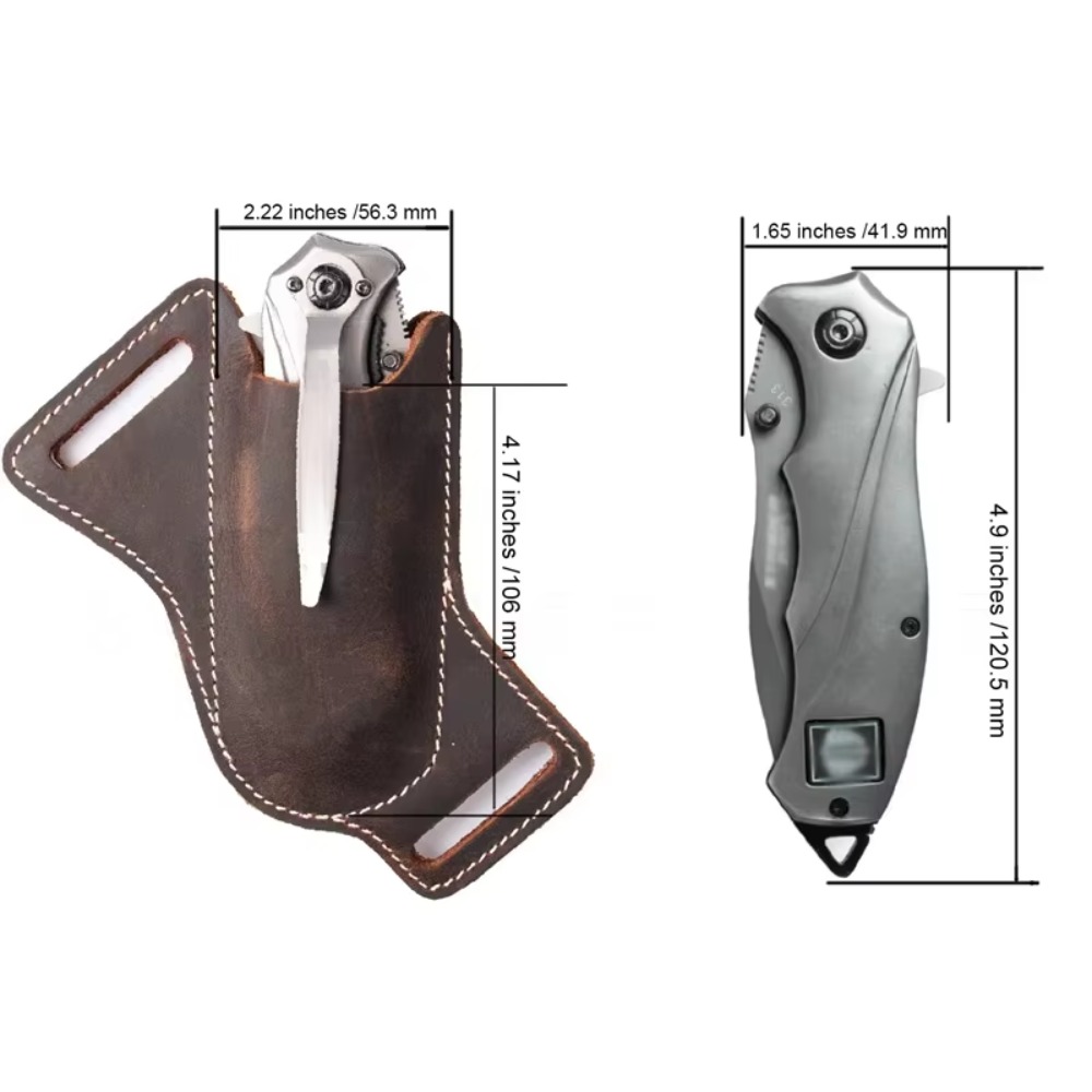 Premium Rugged Leather Knife S - Edc Carry Clip recension och pris