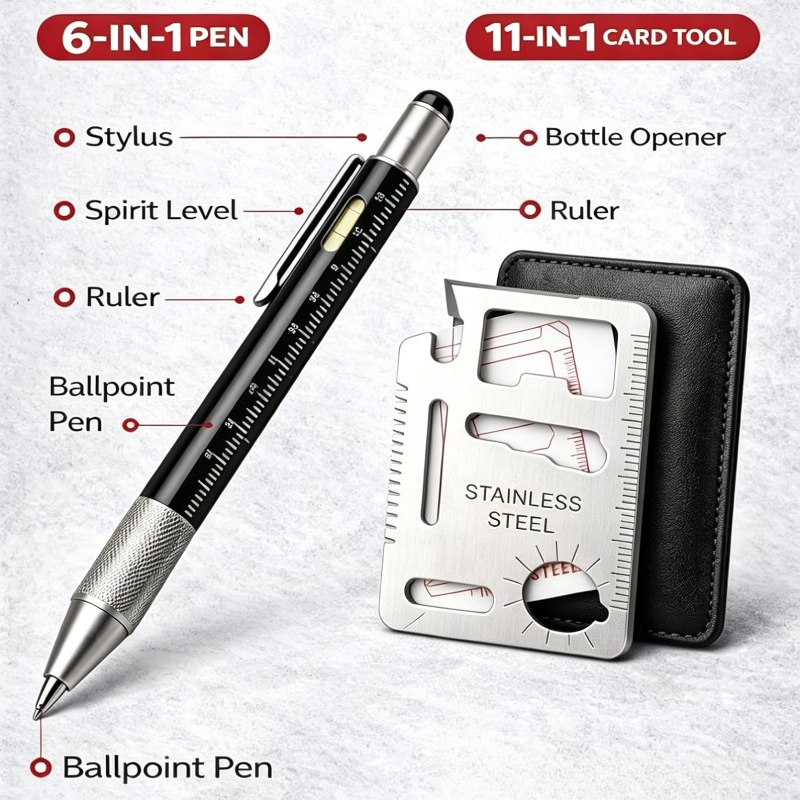 Men Gifts 6-in-1 Multitool Pen - Edc Carry Pen recension och pris