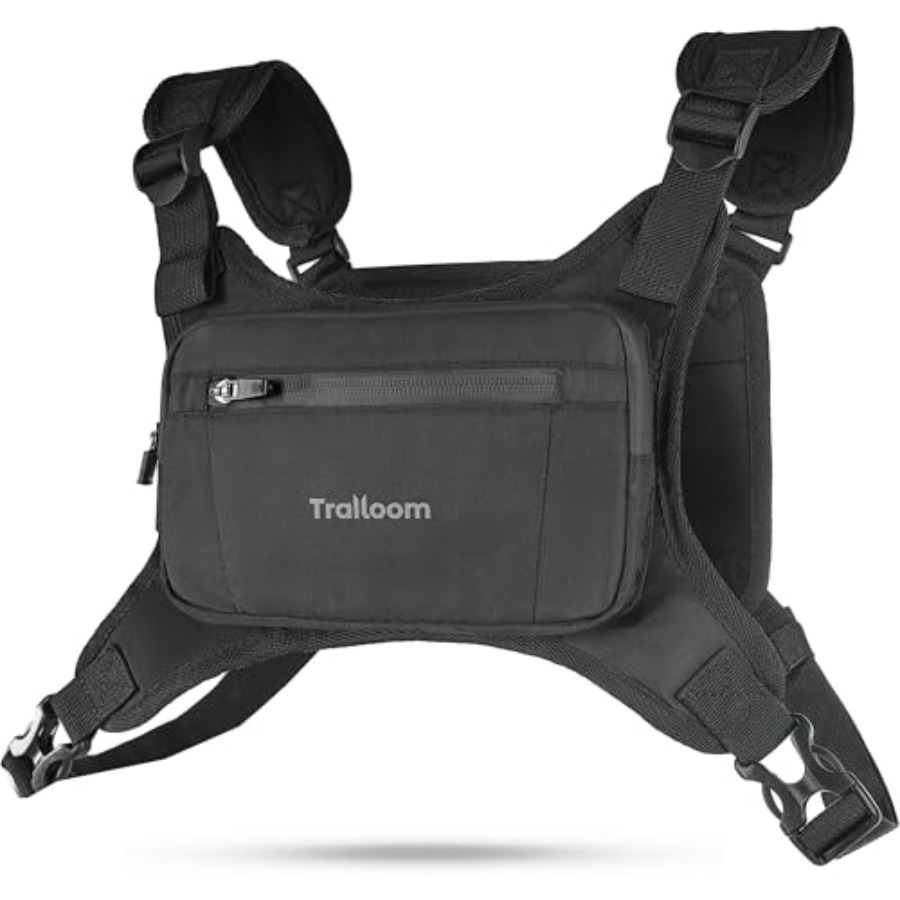 Running Chest Pack Reflective  - Leather Edc. Carry Pouch recension och pris