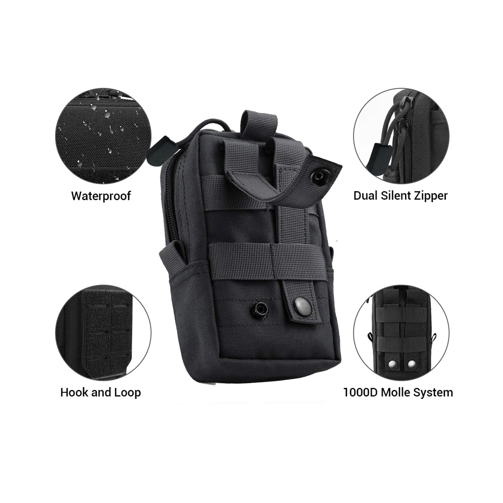 Tactical Molle Pouch Waist Bag - Edc Carry Pack recension och pris