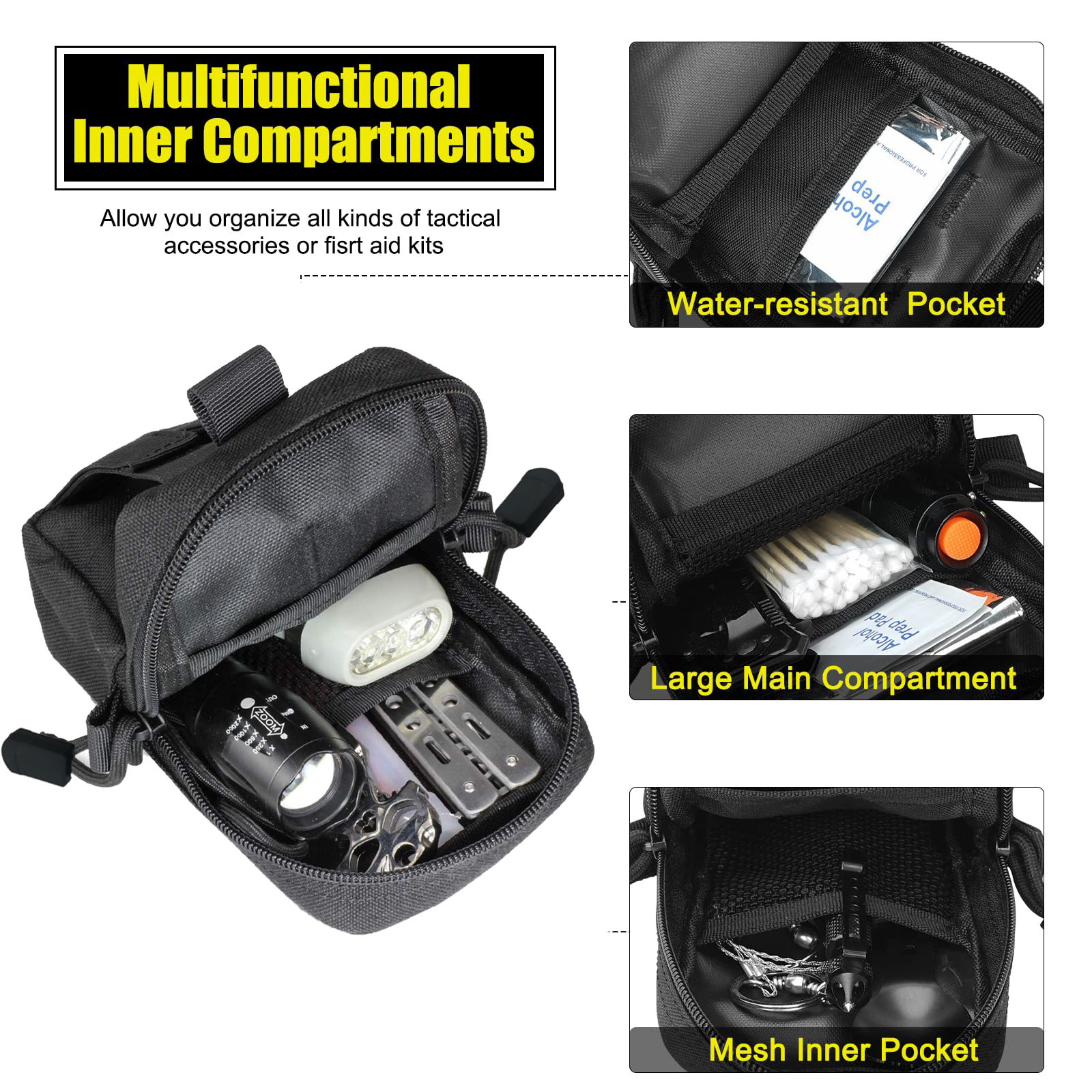 Tactical Molle Pouch Waist Bag - Edc Carry Pack recension och pris