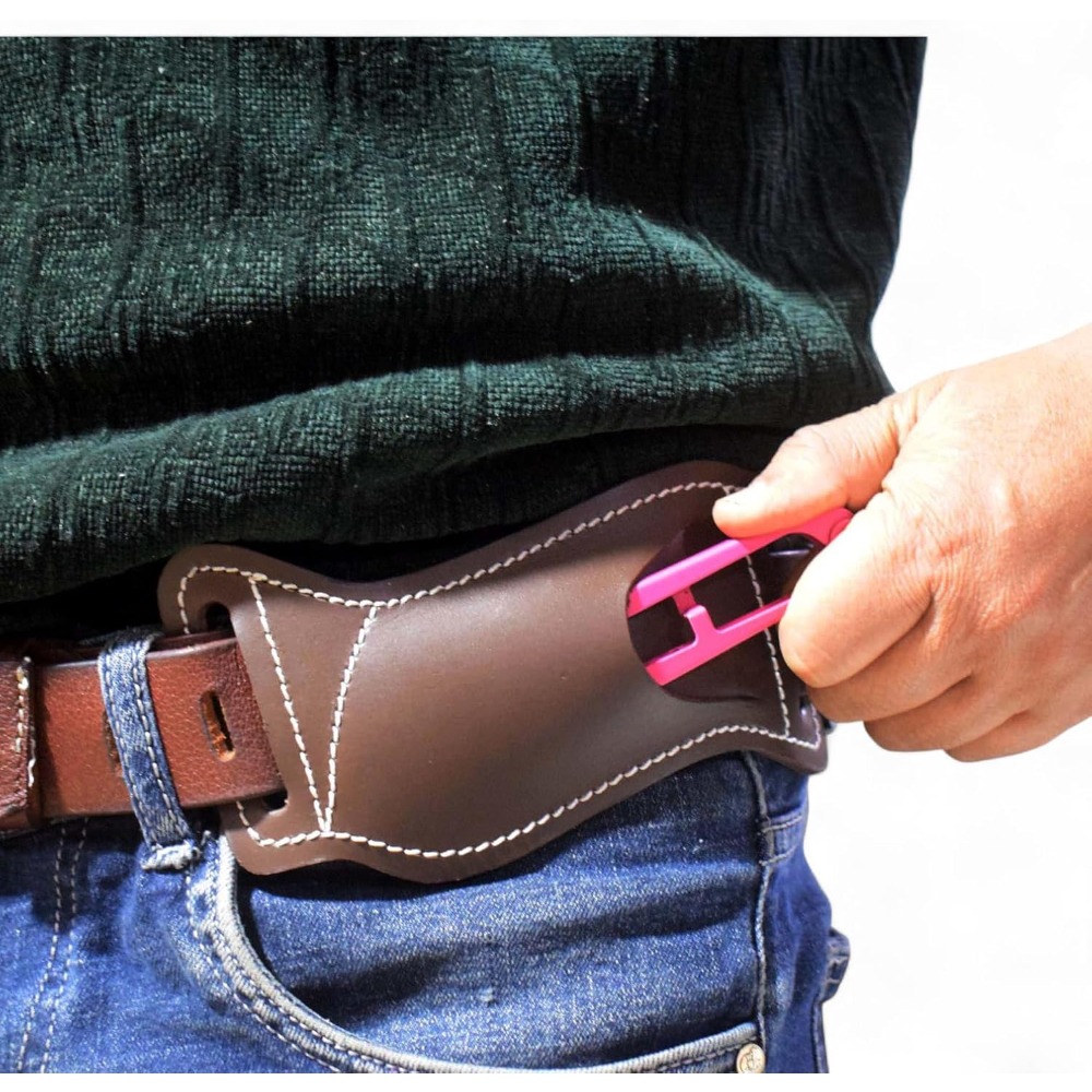 5 Inch Folding Knife Holster E - Leather Edc. Carry Pouch recension och pris