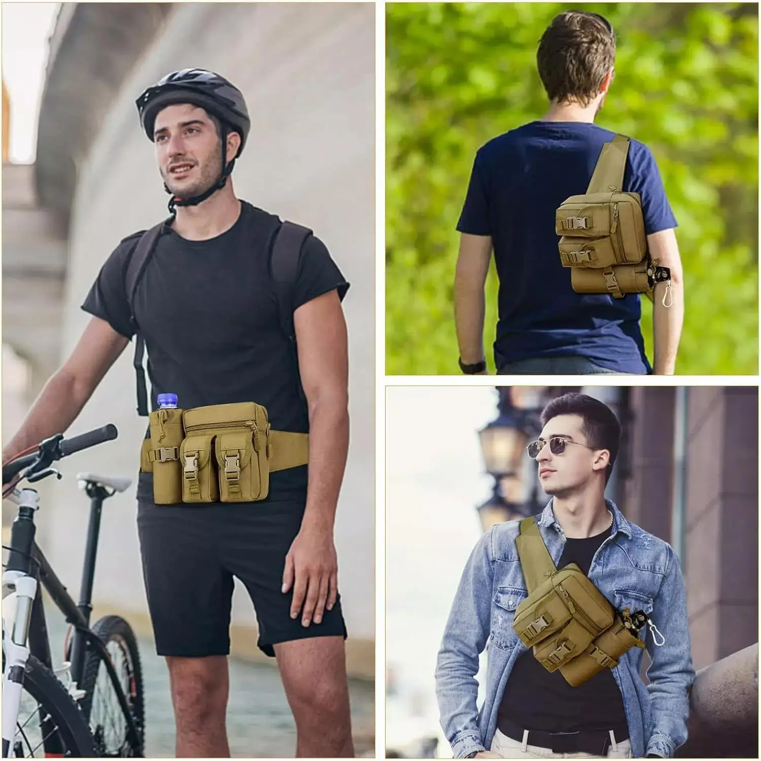 Tactical Fanny Pack for Men Co - Edc Carry Bag For Men recension och pris