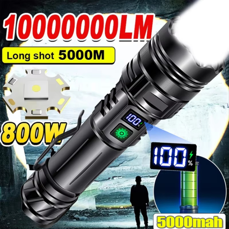 High Power LED Flashlight USB  - Edc Carry Pen recension och pris