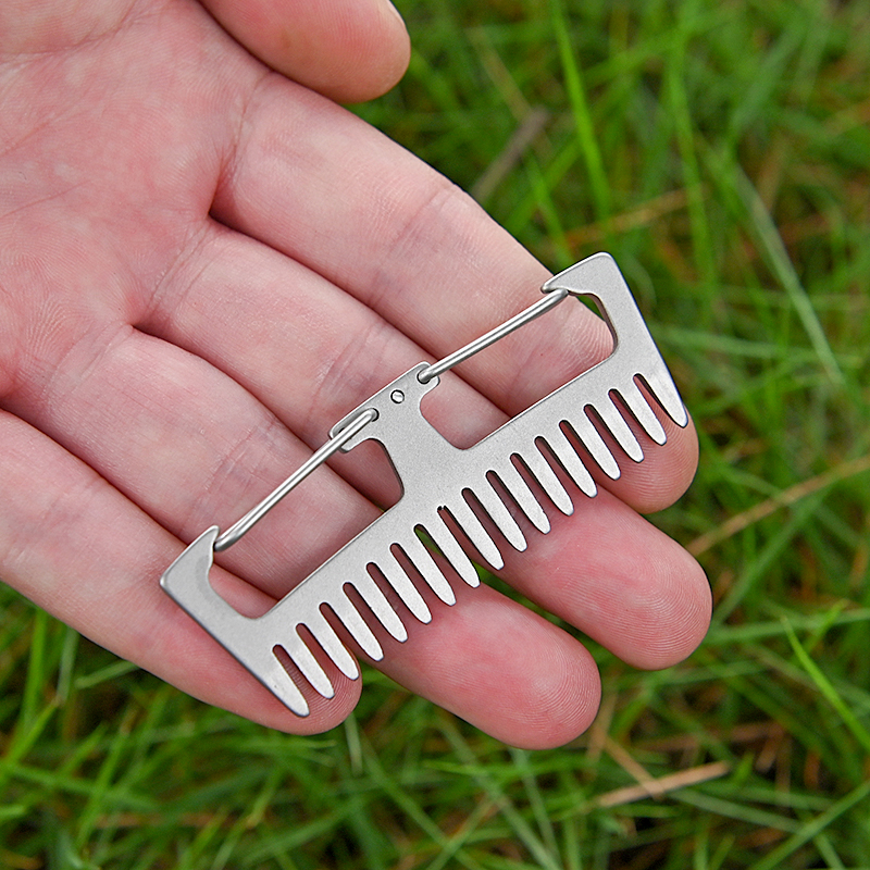 Titanium Alloy Comb EDC Multi- - Comb Pocket Titanium recension och pris