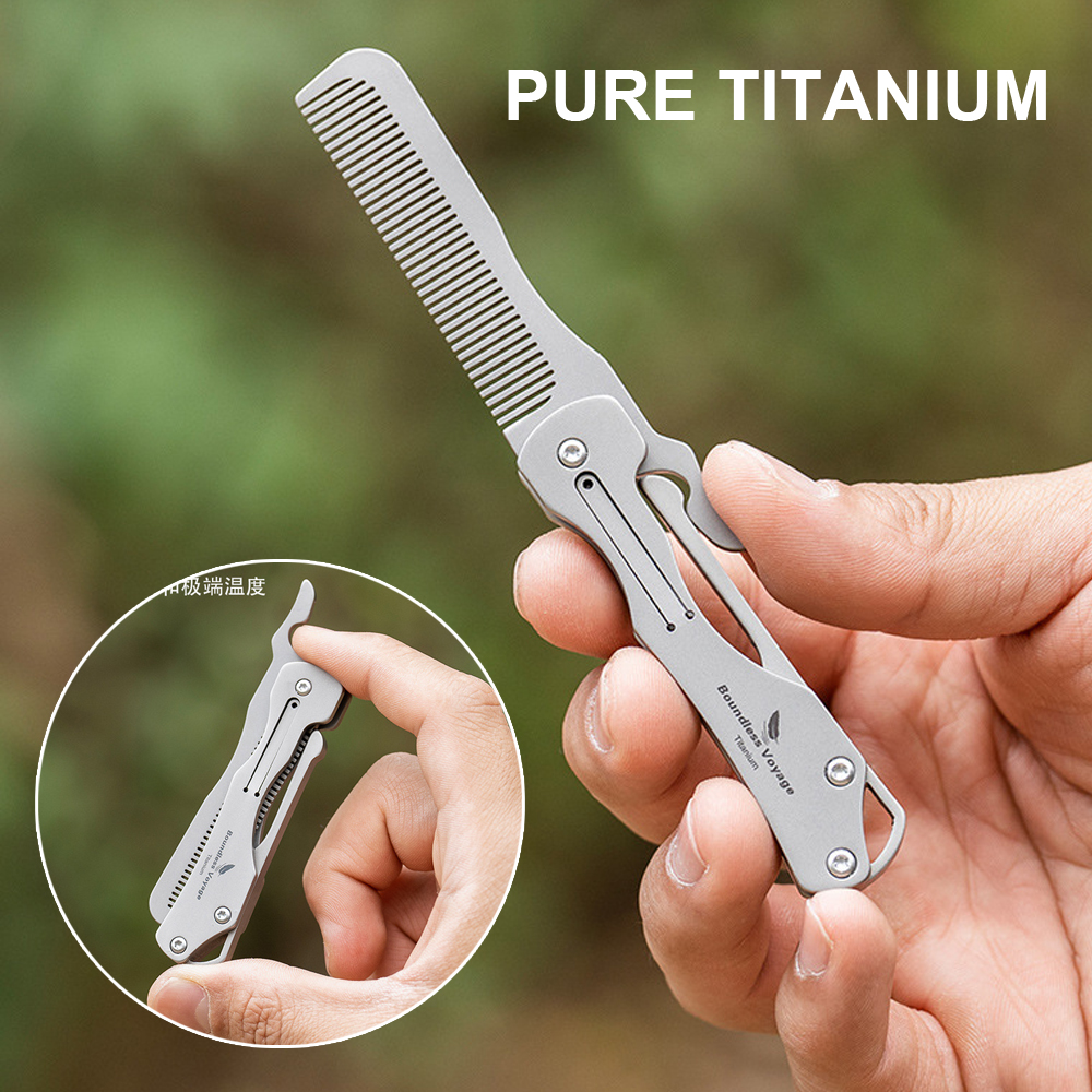 Pure Titanium Folding Comb, Ul - Comb Pocket Titanium recension och pris