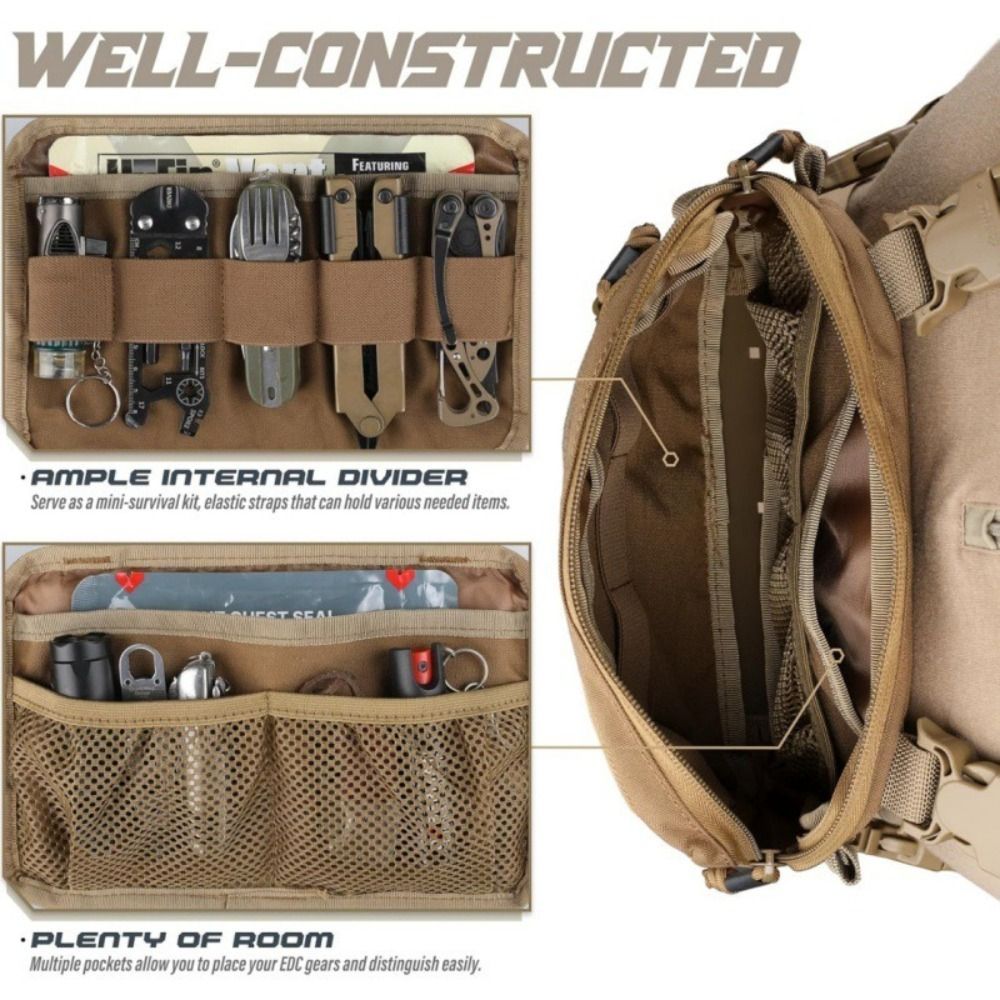 Fashion 1000D Nylon Men Chest  - Edc Carry Pack recension och pris