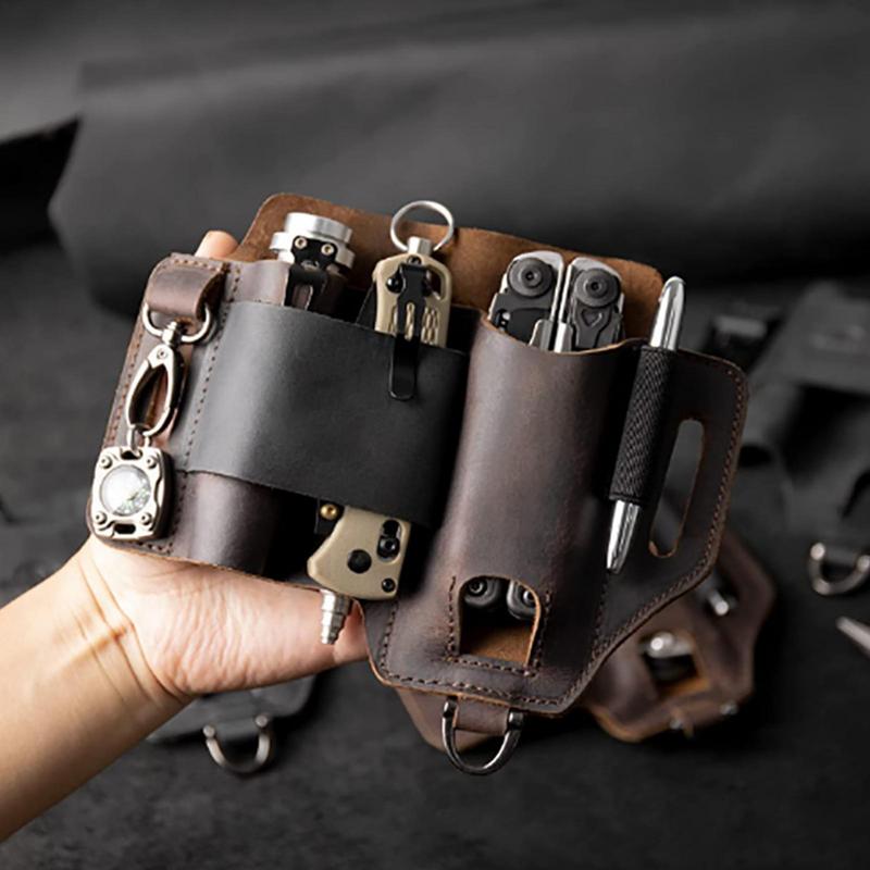 Men Leather EDCs Organizer She - Edc Carry Pen recension och pris