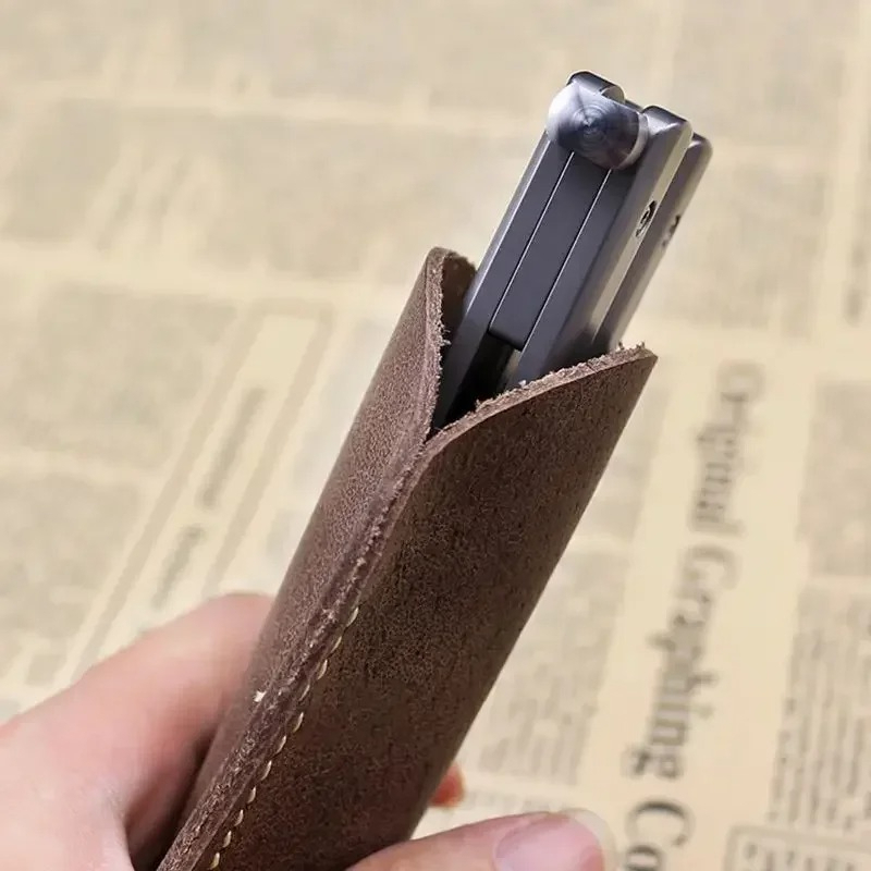 Leather small knife cover carr - Edc Carry Clip recension och pris