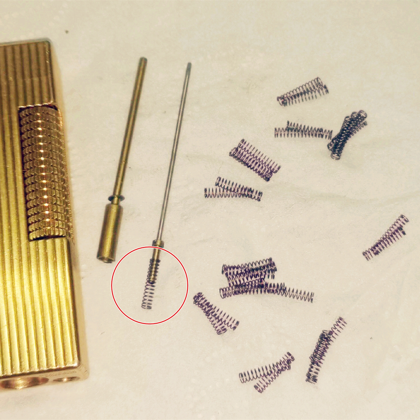 Metal Gas Nozzle Needle Spring - Lighter Insert Zippo recension och pris