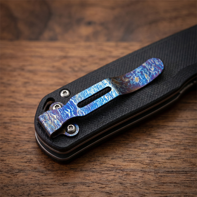 Titanium alloy folding knife p - Edc Carry Clip recension och pris