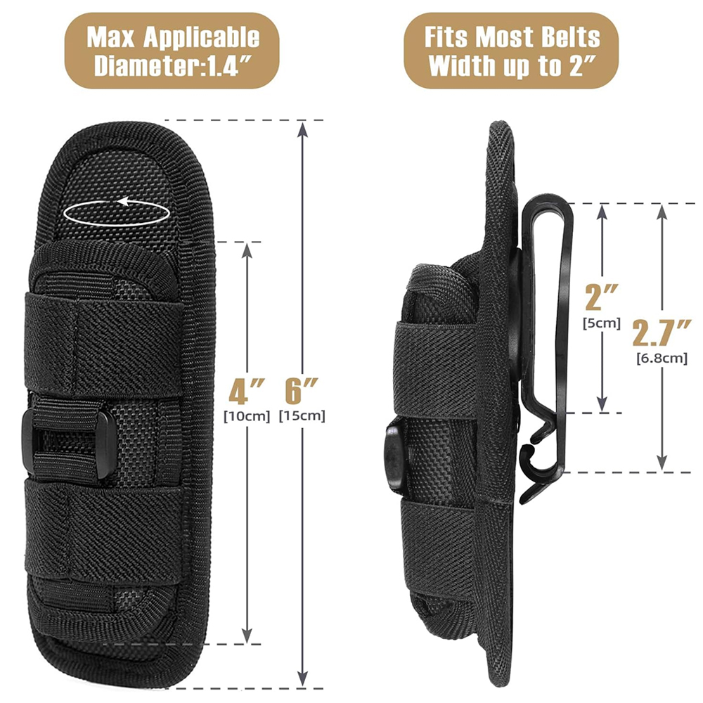 Tactical Flashlight Pouch Hols - Edc Carry Accessories recension och pris
