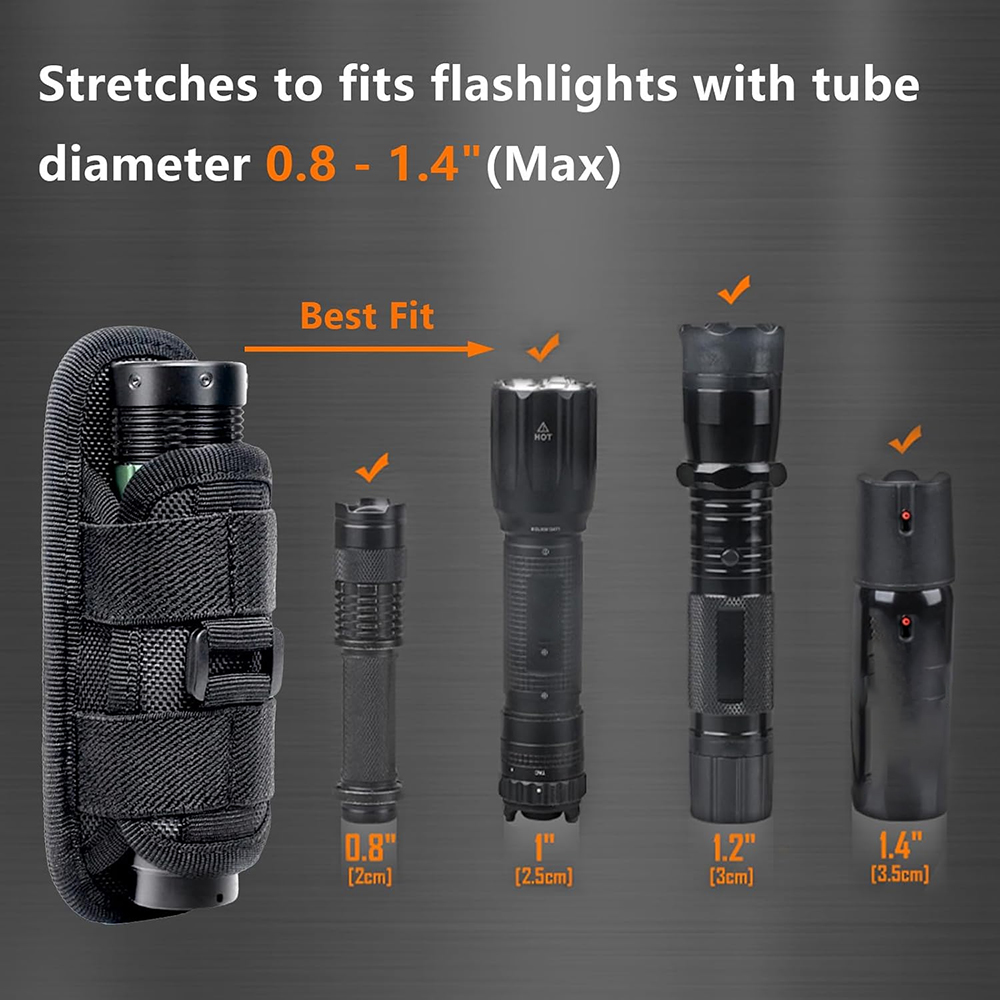 Tactical Flashlight Pouch Hols - Edc Carry Accessories recension och pris