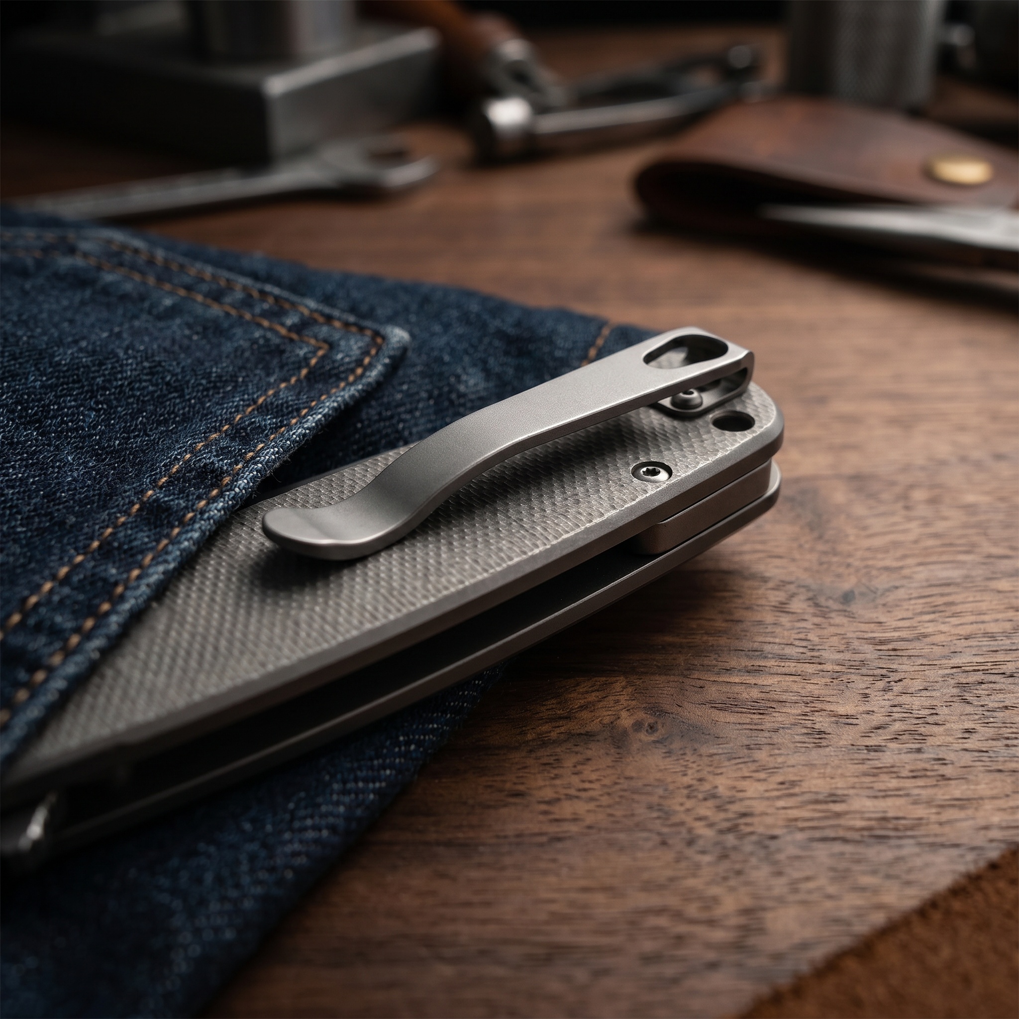 TC4 Titanium Pocket Clip For C - Edc Carry Clip recension och pris