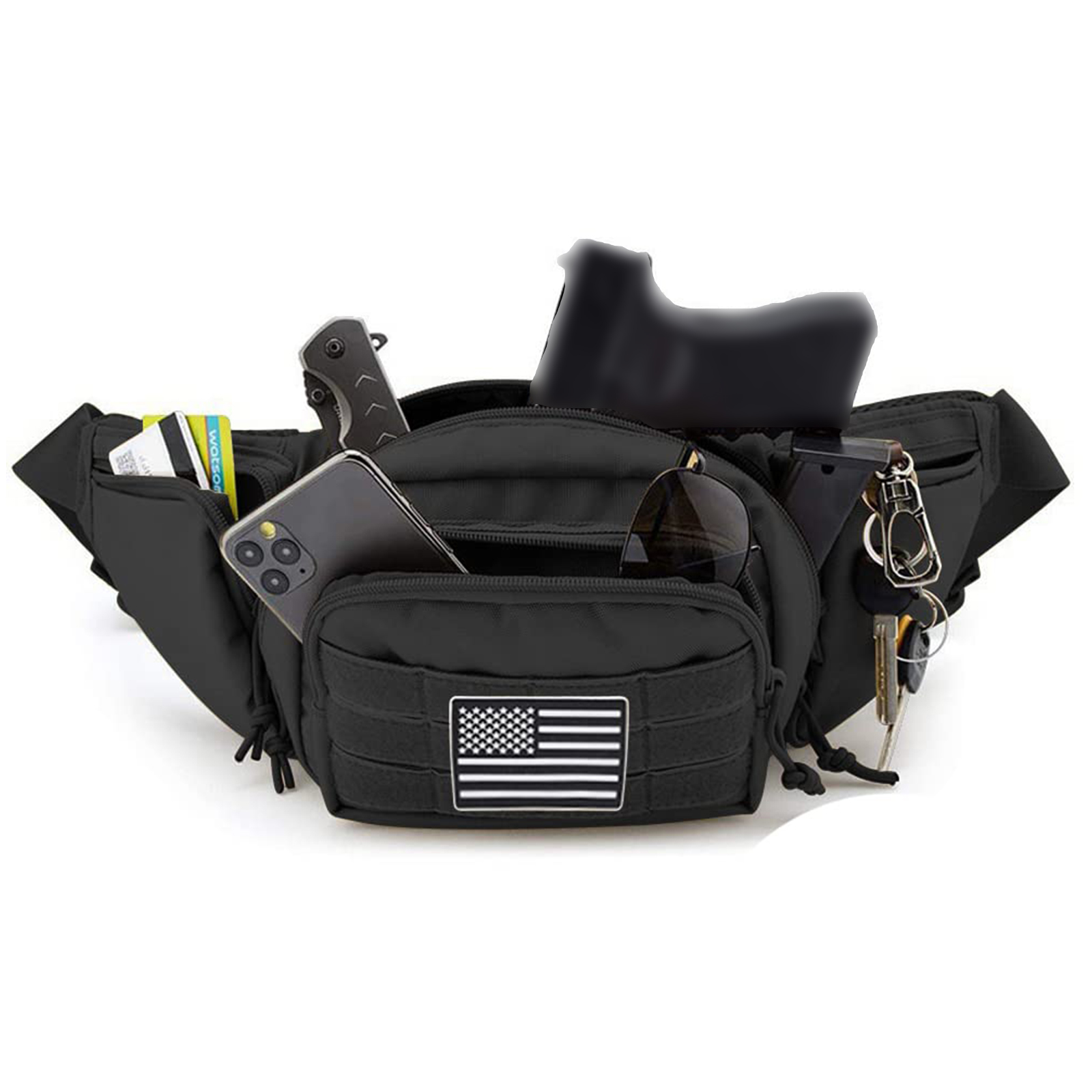 Tactical Fanny Pack Gun Holste - Edc Carry Bag For Men recension och pris