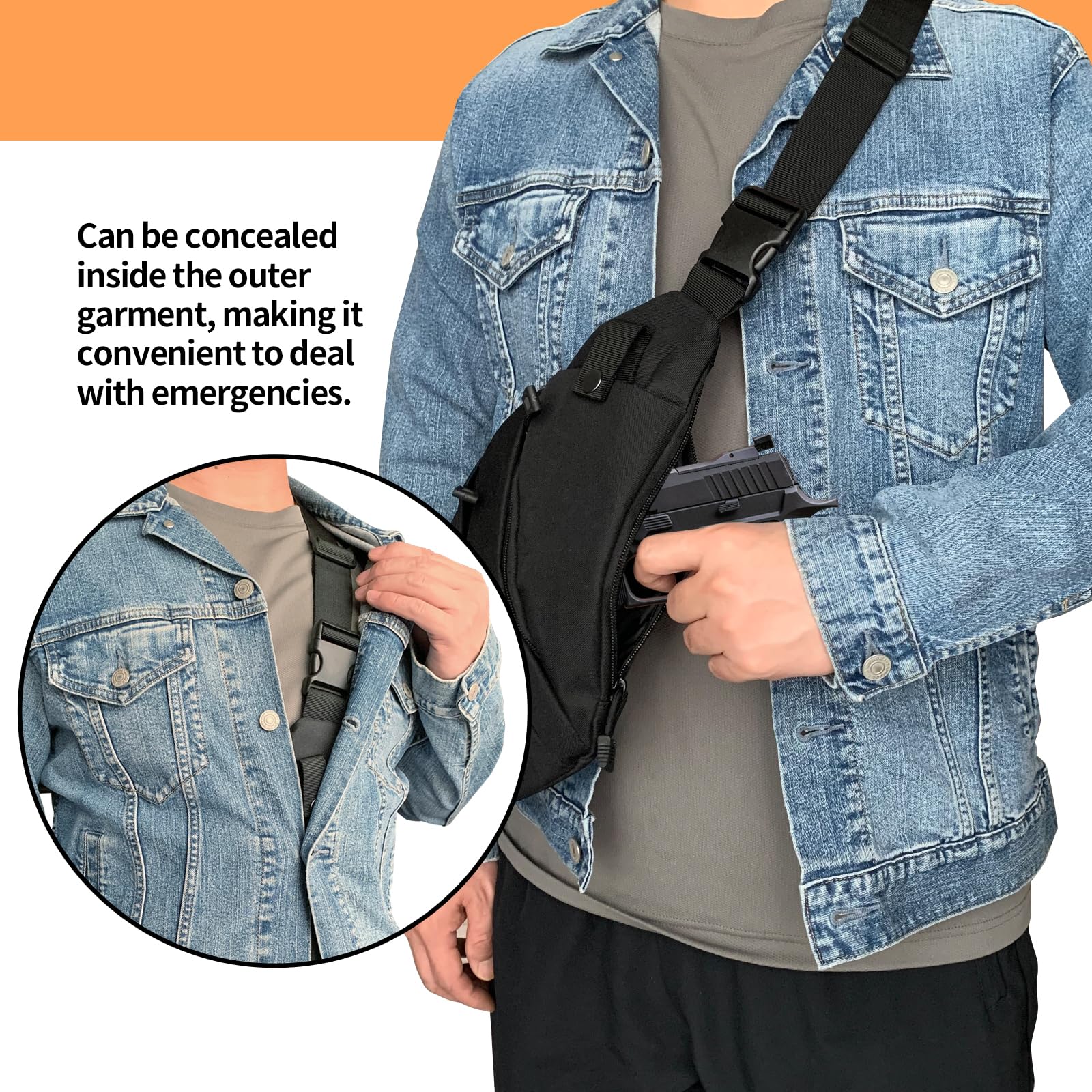 Tactical Crossbody Sling Bag E - Edc Carry Bag For Men recension och pris
