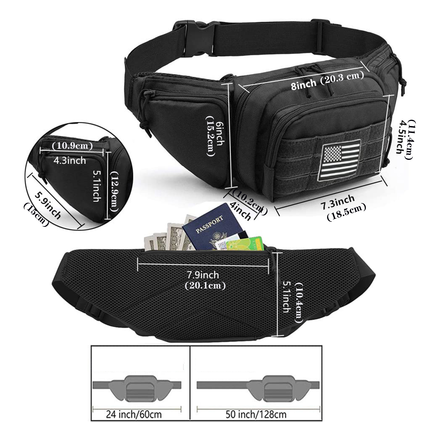Tactical Fanny Pack Gun Holste - Edc Carry Bag For Men recension och pris